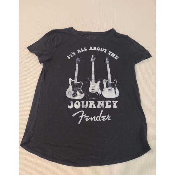 Fender Tops - Womans top Fender Black Small All about Fenders womans cut